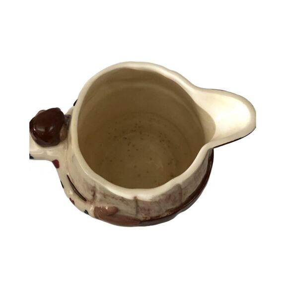 1940s Twin Winton California Pottery HILLBILLY BARREL Pitcher - Picture 2 of 10